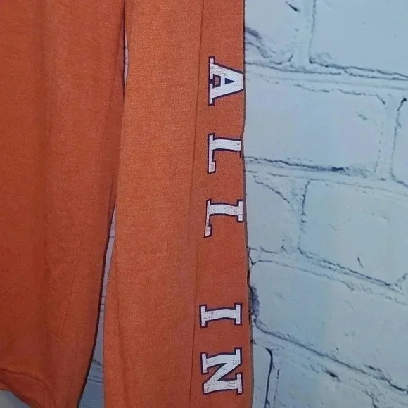 Mens Colosseum Clemson Orange All In Long-Sleeved Shirt Size S - Picture 3 of 6